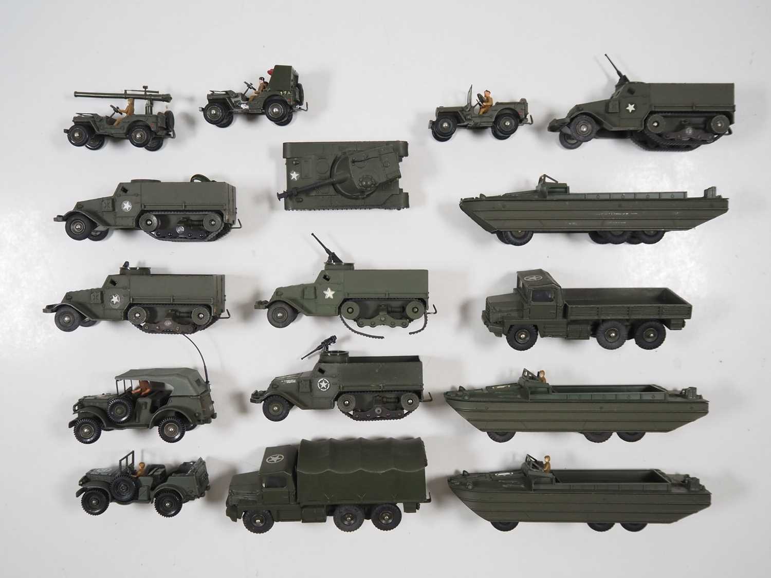 Lot 72 - A group of FRENCH DINKY military vehicles, to...