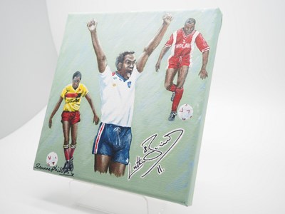 Lot 14 - Luther Blissett OBE DL signed canvas with...