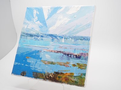 Lot 31 - Richard Tratt - 'SEASCAPE' - oil on canvas -...