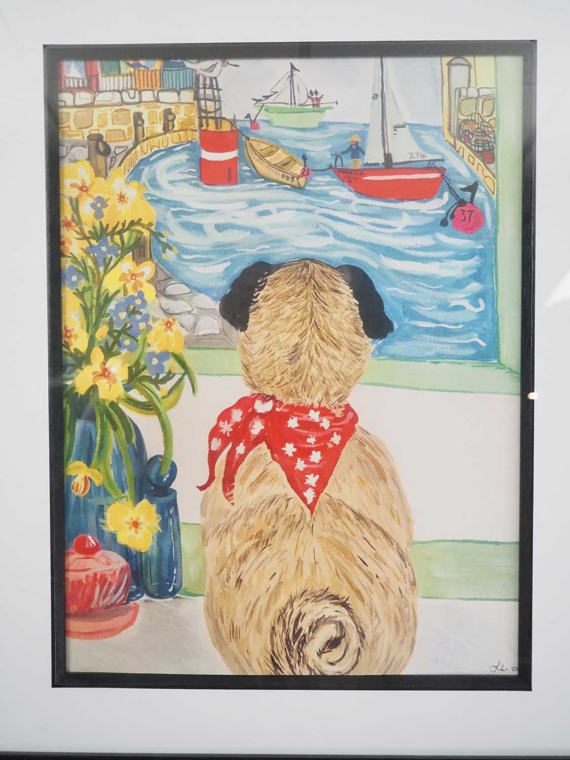 Lot 34 - Lisa Cooper 'DOGGY IN THE WINDOW' - print -...