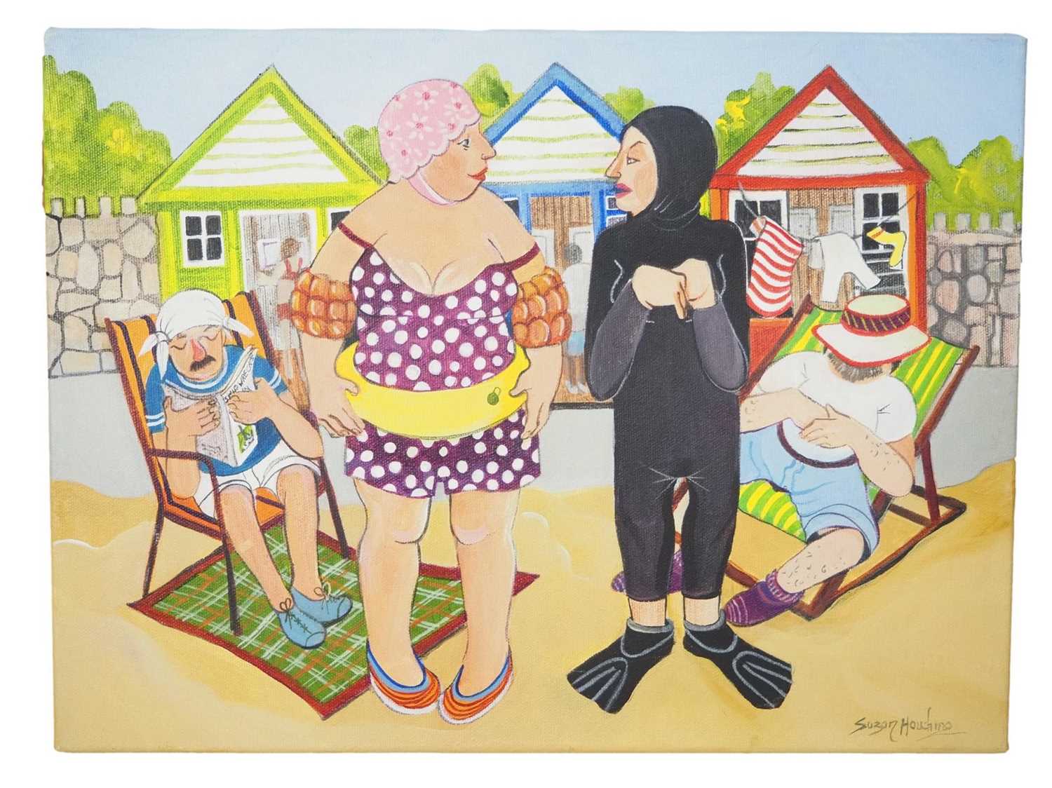 Lot 44 - Suzan Houching 'LAST ONE IN IS A SISSIE!' -...