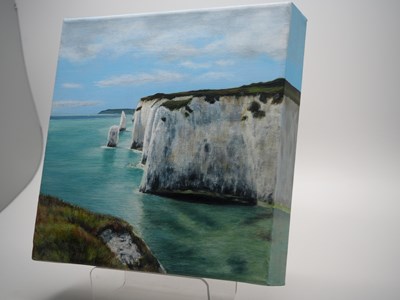 Lot 55 - Sophie Hines 'OLD HARRY ROCKS' - acrylic on...