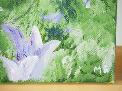Lot 58 - Marilyn Goodman 'BLUEBELLS' - oil on canvas -...