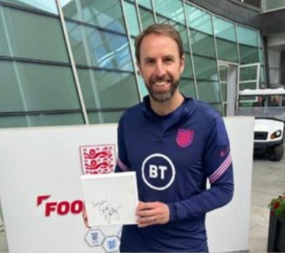Lot 76 - Gareth Southgate OBE signed canvas with...