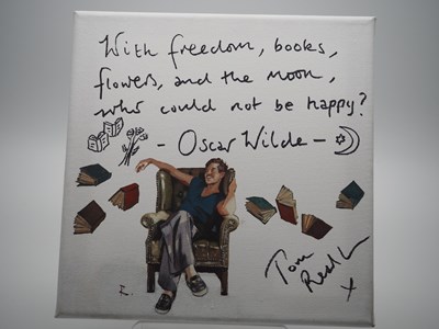 Lot 77 - Tom Read Wilson signed canvas with artwork...