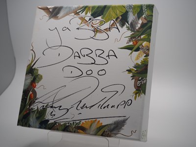 Lot 81 - Harry Redknapp signed canvas 'Yabba Dabba Doo'...