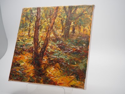 Lot 99 - Barry Peckham 'FOREST' - oil on canvas -...