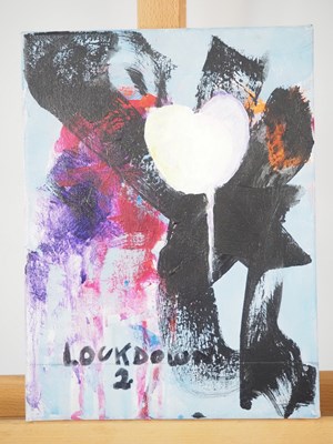 Lot 105 - Neville Cooper 'LOCKDOWN #2' - acrylic on...