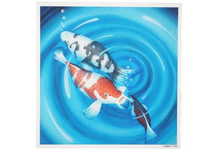 Lot 117 - M. Stafford 'COY CARP' - hand signed and...