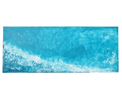 Lot 129 - Joni Cameron 'BLUE OCEAN' - acrylics on canvas...