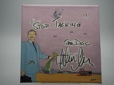 Lot 143 - Martin Clunes 'Doc Martin' signed canvas with...