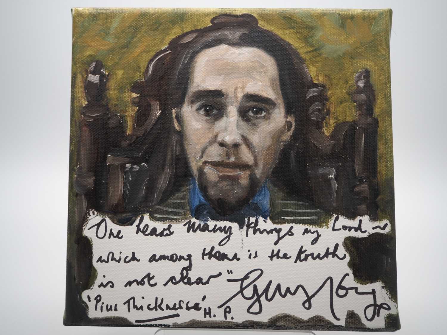 Lot 152 - Guy Henry - Harry Potter with artwork added by...