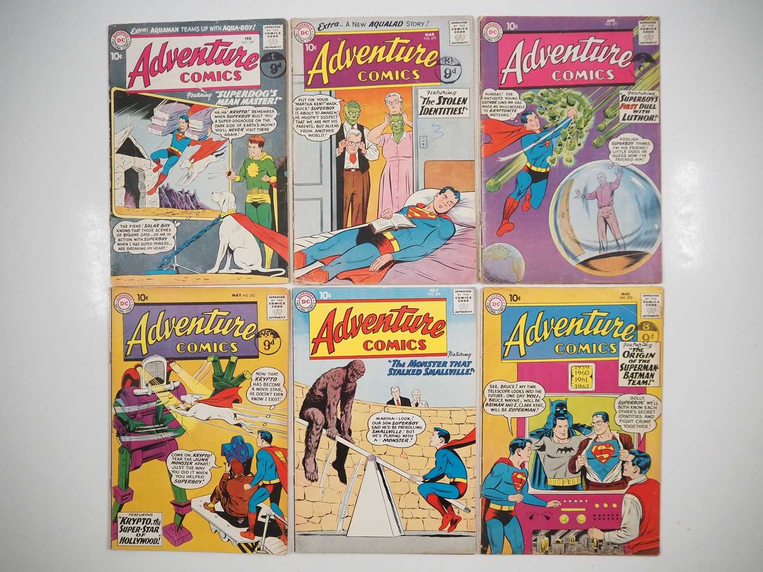 Lot 100 - ADVENTURE COMICS #269, 270, 271, 272, 274,