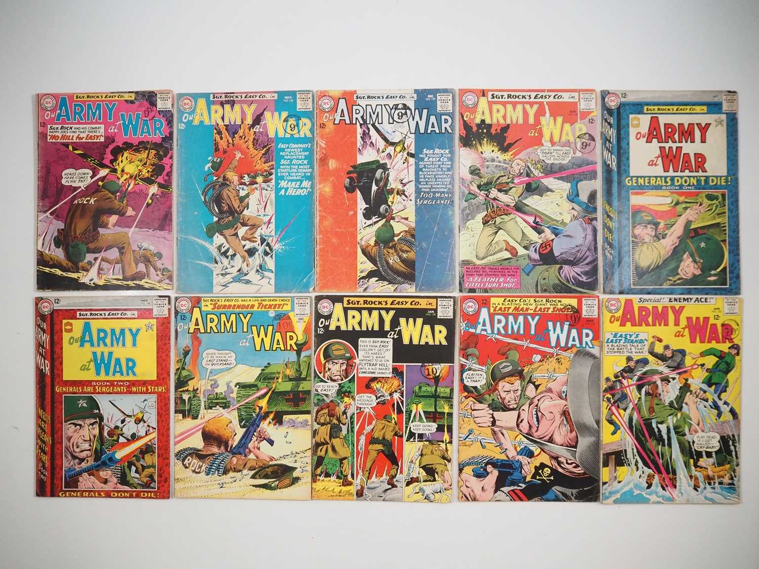 Lot 155 - OUR ARMY AT WAR #130, 136, 137, 145, 147, 148,...