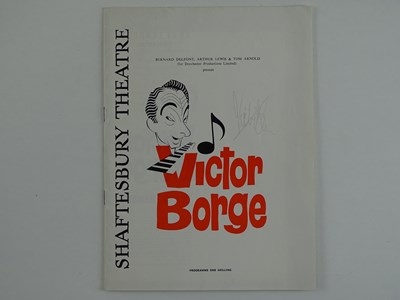 Lot 50 - Comedian VICTOR BORGE signed 9 x 7 Shaftesbury...