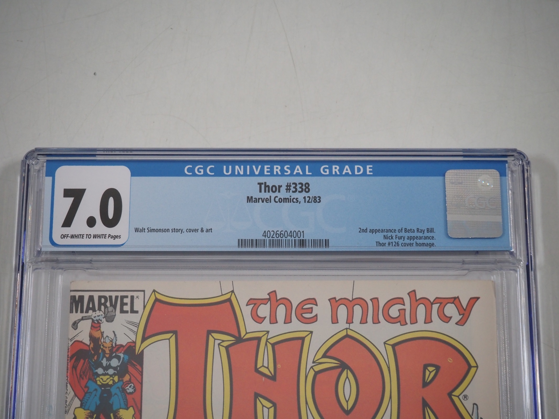 Thor 338 CGC 7.0 2nd Appearance of on sale Beta Ray Bill