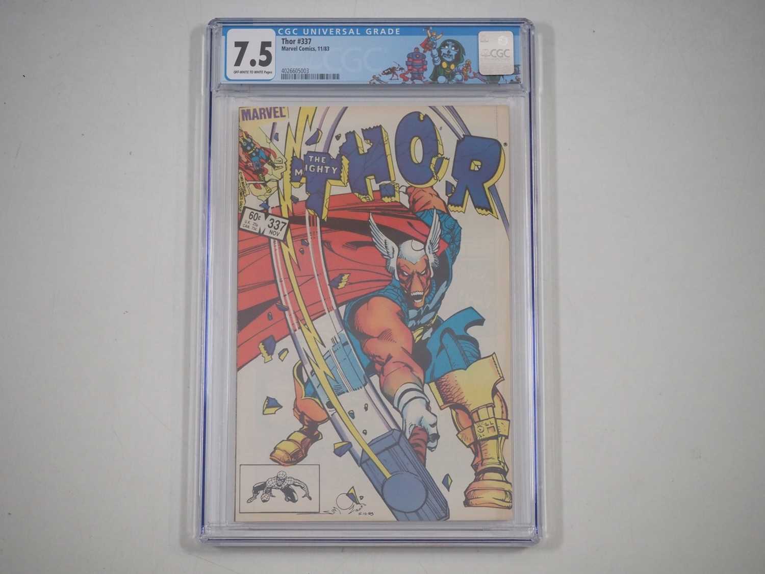 Lot 290 - THOR #337 (1983 - MARVEL) - GRADED 7.5 (VFN-)...
