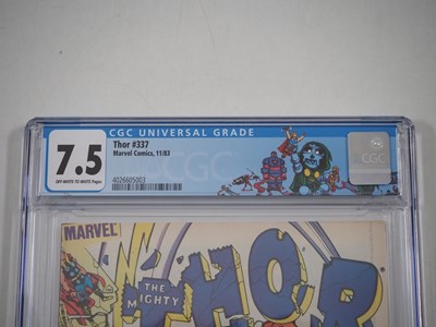 Lot 290 - THOR #337 (1983 - MARVEL) - GRADED 7.5 (VFN-)...