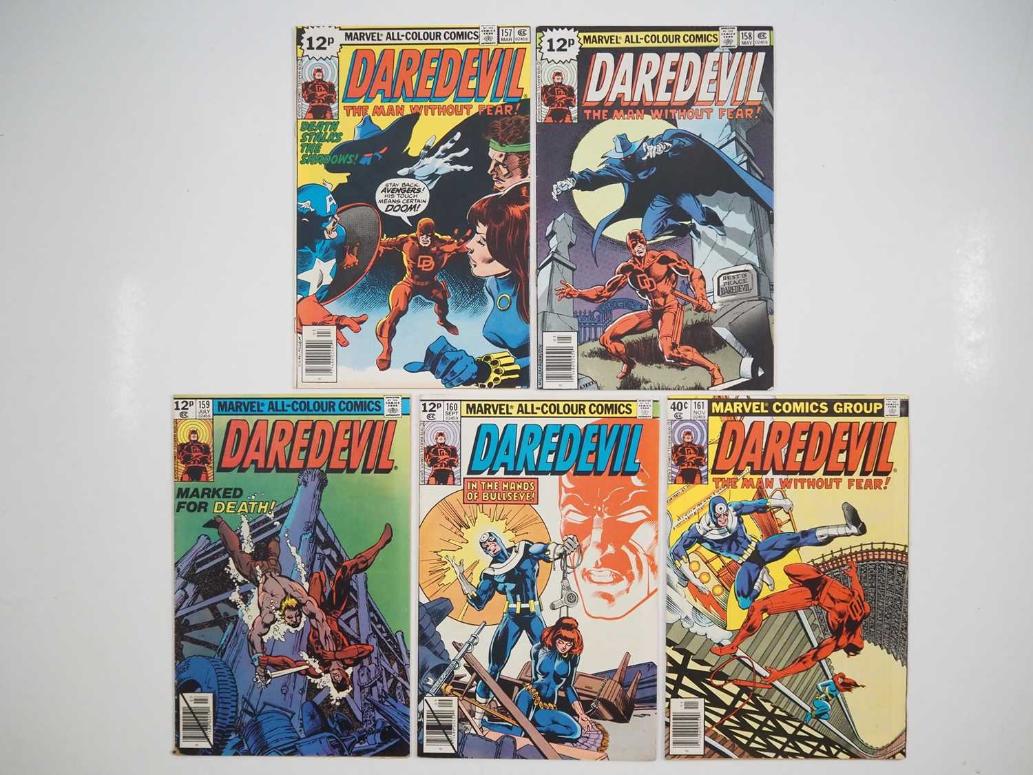 Lot 330 - DAREDEVIL #157, 158, 159, 160, 161 (5 in Lot) -...