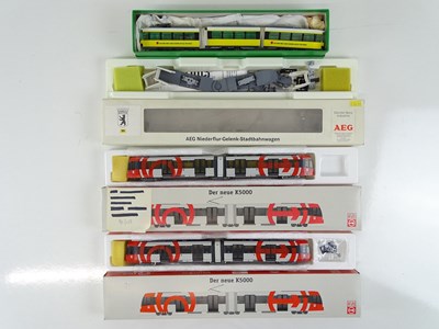 Lot 146 - A group of HO Gauge modern outline low floor...