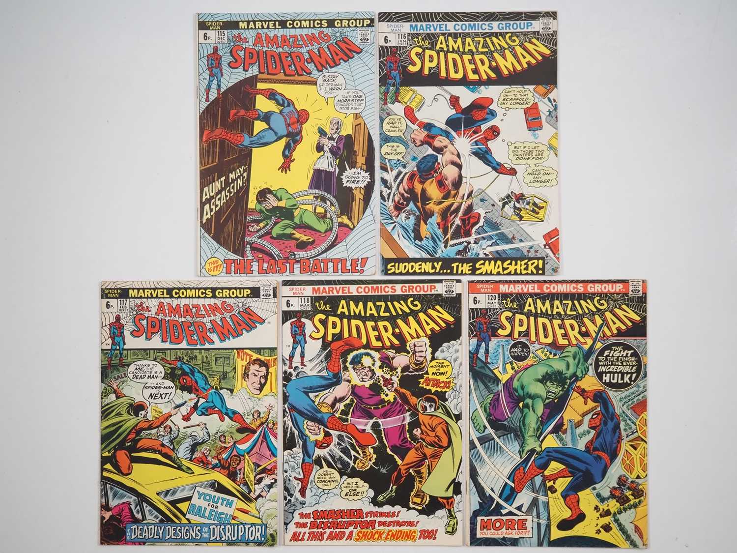 Lot 343 - AMAZING SPIDER-MAN #115, 116, 117, 118, 120