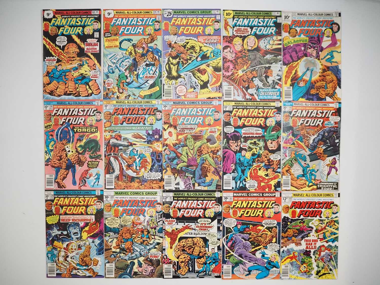 Lot 351 - FANTASTIC FOUR #169, 170, 171, 172, 173, 174,...