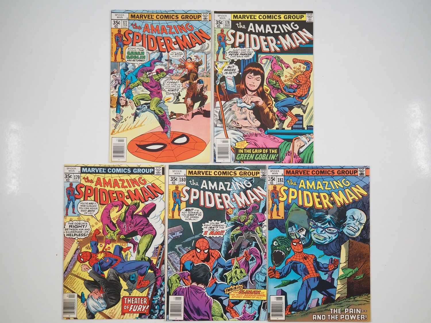 Lot 379 - AMAZING SPIDER-MAN #177, 178, 179, 180, 181 (5...