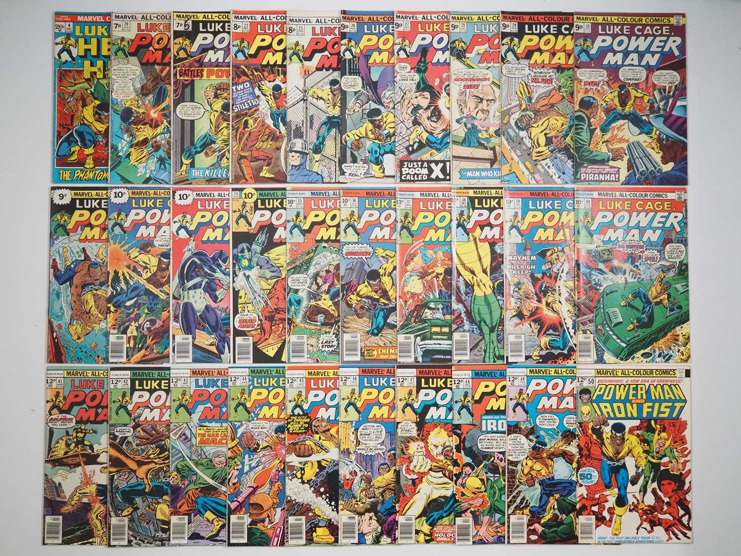 Lot 394 - LUKE CAGE, POWERMAN #4, 20, 21, 22, 23, 26,