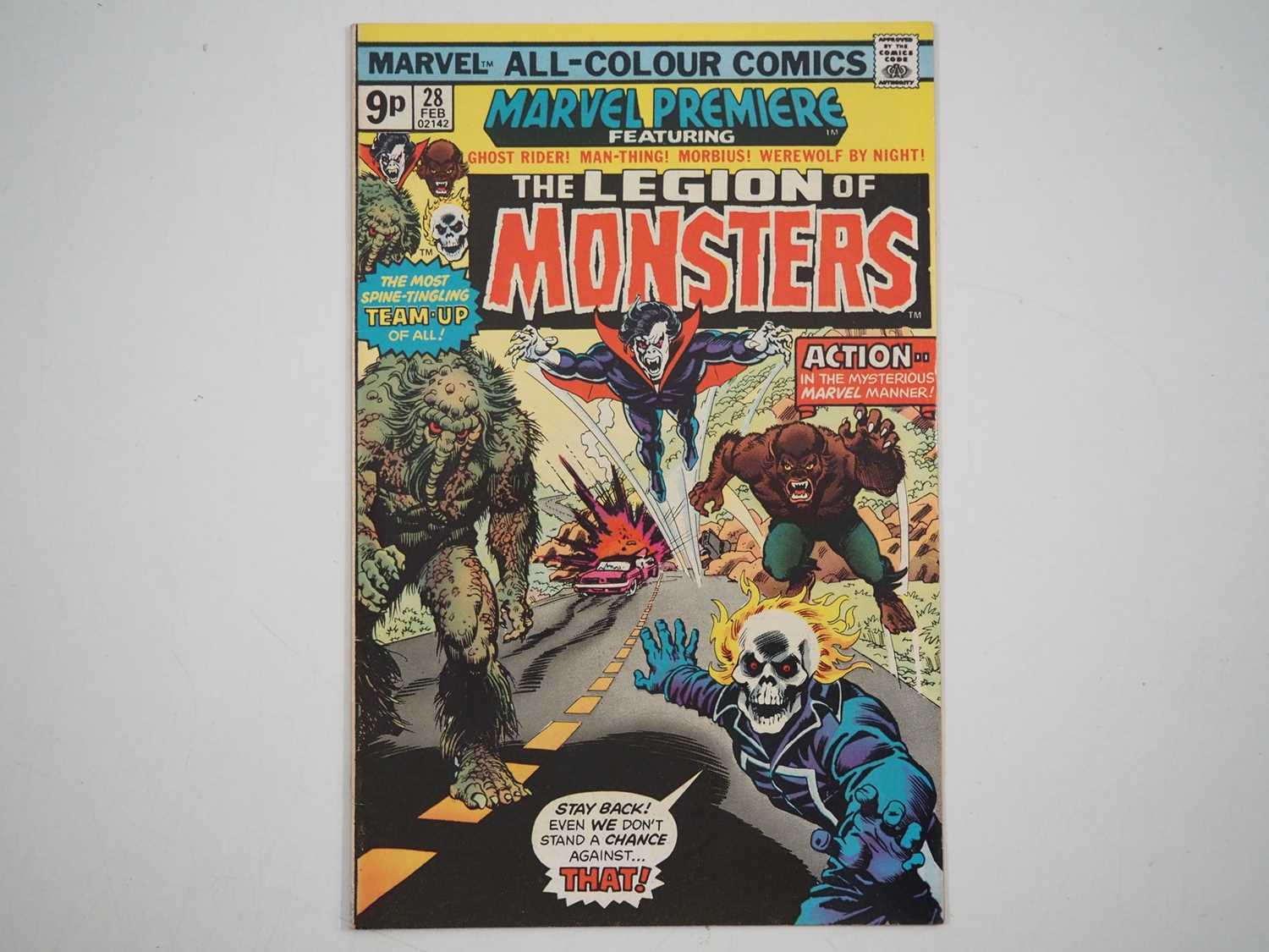 Lot 412 - MARVEL PREMIERE #28 (LEGION OF MONSTERS) -...