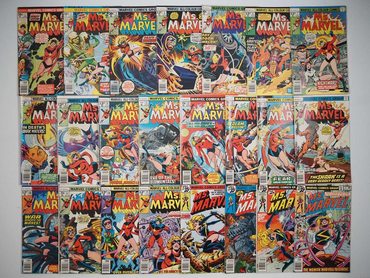 Lot 436 - MS. MARVEL #1, 2, 3, 4, 5, 6, 7, 8, 9, 10,