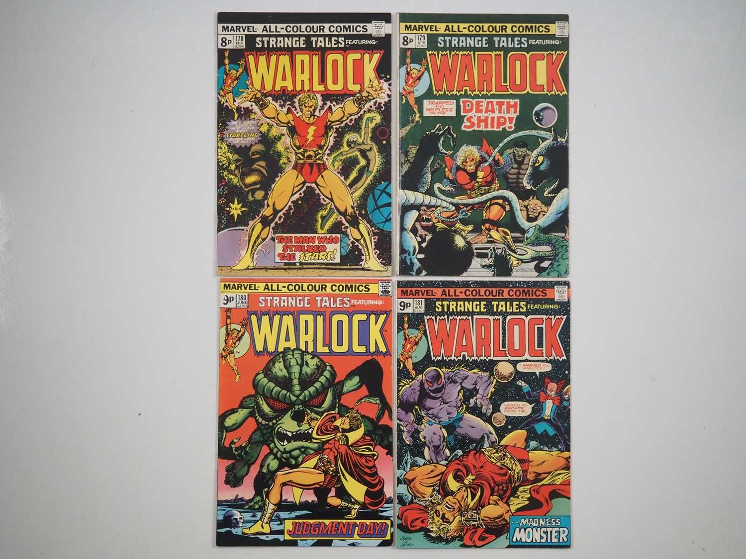 Lot 460 - STRANGE TALES ft WARLOCK #178, 179, 180, 181