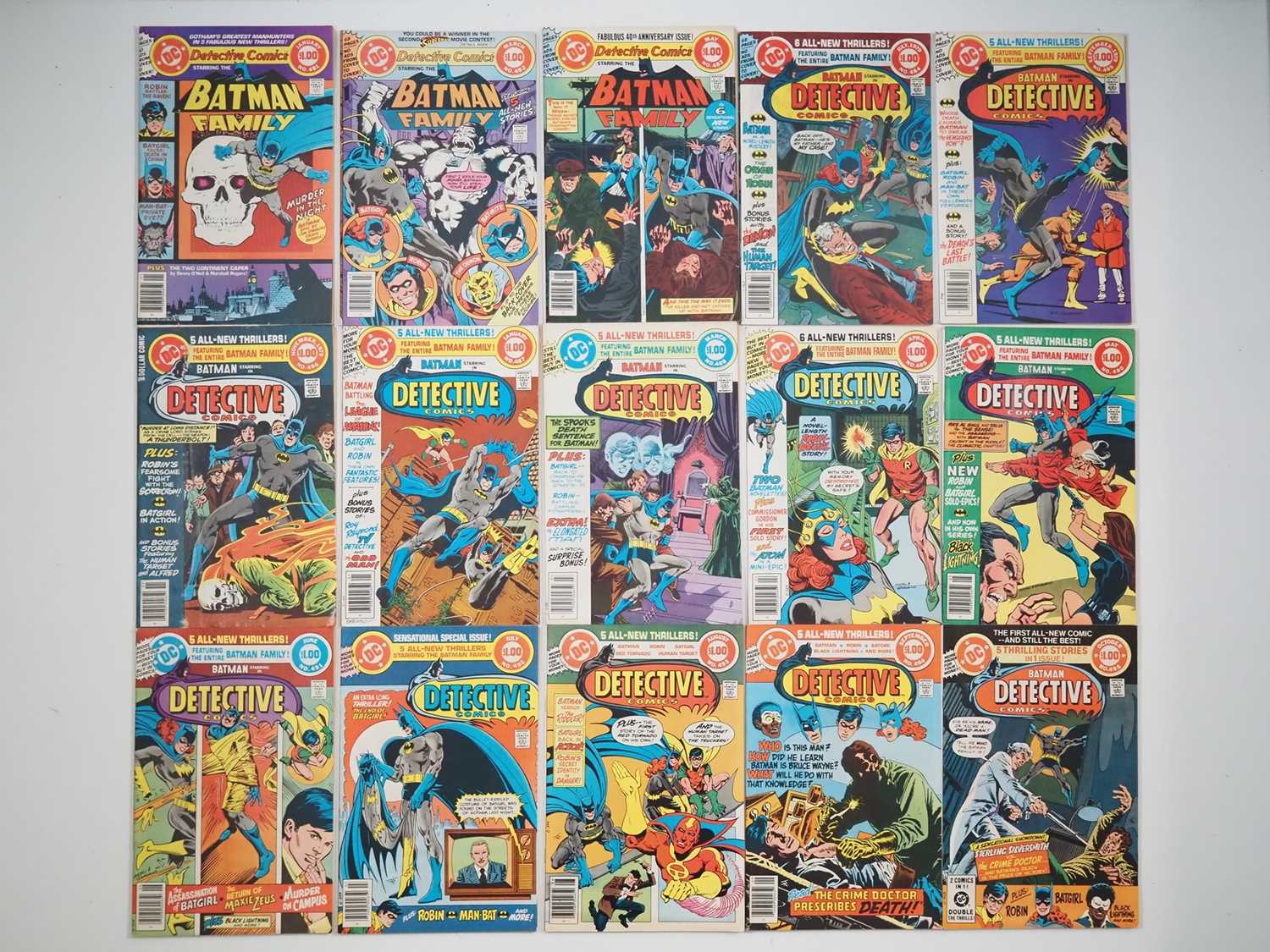 Lot 546 - DETECTIVE COMICS #481, 482, 483, 484, 485, 486,...