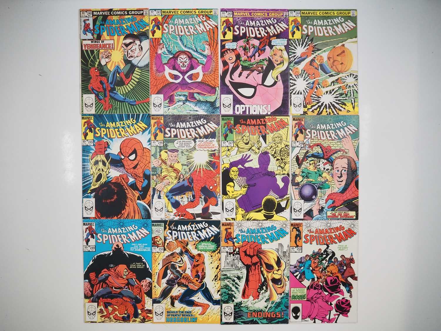 Lot 572 - AMAZING SPIDER-MAN #240, 241, 243, 244, 245,...
