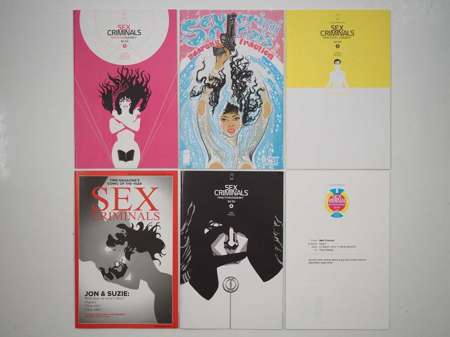 Lot 598 - SEX CRIMINALS #1(x2), 2, 3, 4, 5 (6 in Lot) -...