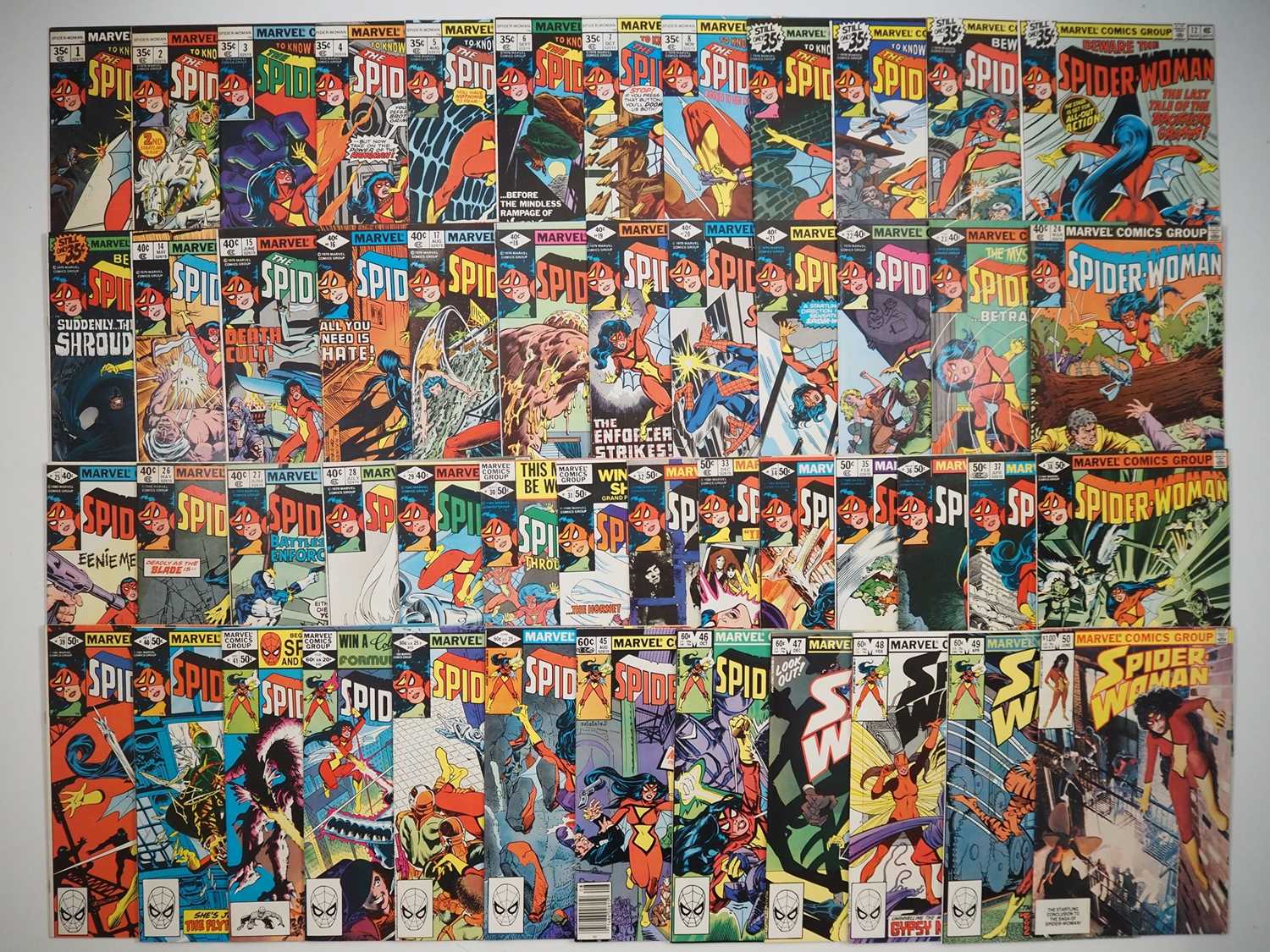 Lot 599 - SPIDER-WOMAN #1 to 50 (50 in Lot) - (1978/1983...