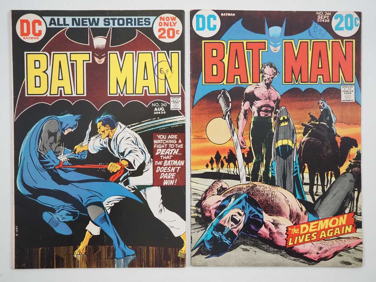 Lot 683 - BATMAN #243 & 244 (2 in Lot) - (1972 - DC - UK...