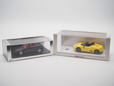 Lot 11 - A pair of hand built resin 1:43 scale models...