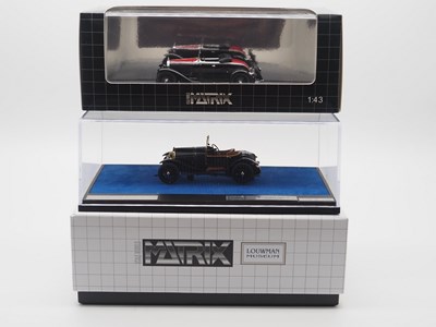 Lot 121 - A pair of 1:43 scale hand built resin models...