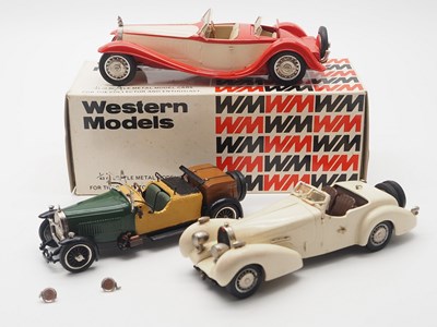Lot 122 - A group of hand built 1:43 scale white metal...