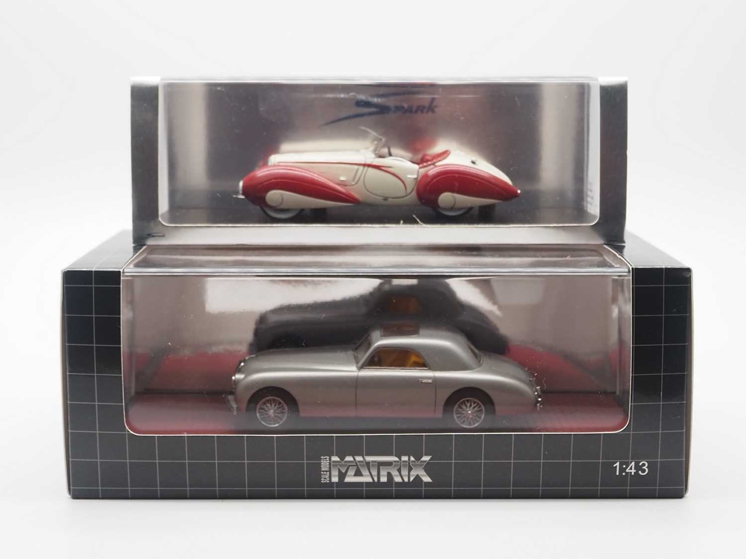 Lot 129 - A pair of hand built 1:43 scale models by...