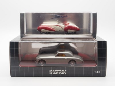 Lot 129 - A pair of hand built 1:43 scale models by...