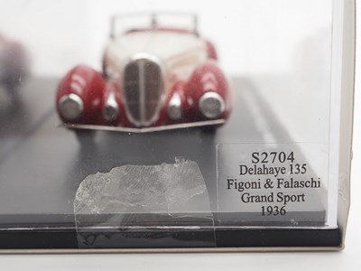 Lot 129 - A pair of hand built 1:43 scale models by...
