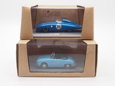 Lot 137 - A pair of 1:43 scale hand built resin models...