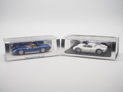 Lot 14 - A pair of hand built 1:43 scale resin models...
