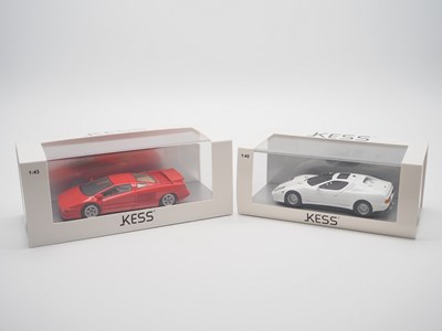 Lot 19 - A pair of hand built limited edition resin...