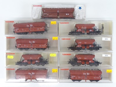 Lot 197 - A mixed group of HO Gauge hopper wagons by...