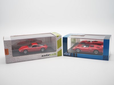 Lot 20 - A pair of hand built resin 1:43 scale models...