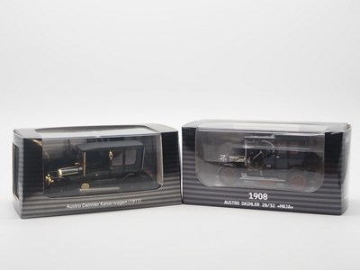 Lot 210 - A pair of 1:43 scale hand built resin models...