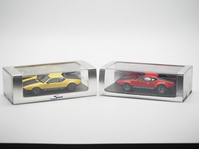 Lot 22 - A pair of hand built 1:43 scale resin models...