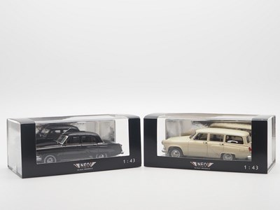 Lot 247 - A pair of 1:43 scale hand built resin models...